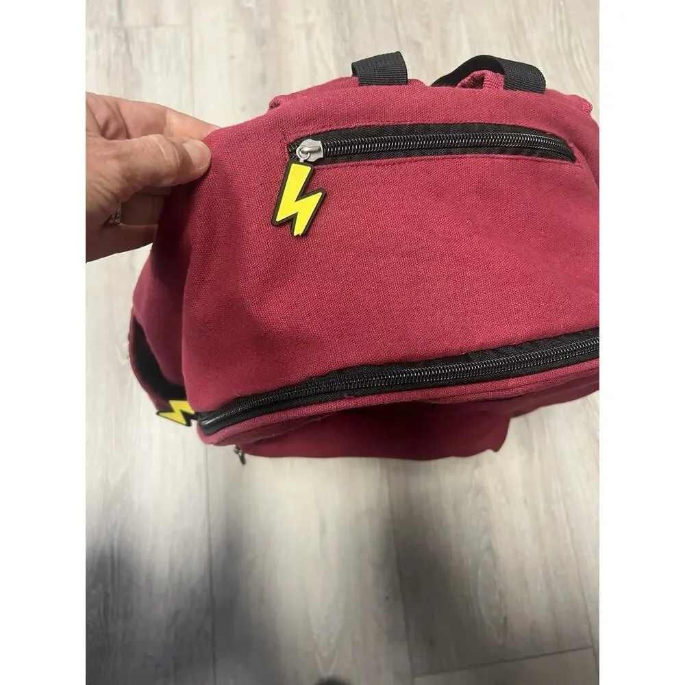 Harry Potter Gryffindor Backpack Burgundy HP Hogwarts Laptop Book Bag Patches